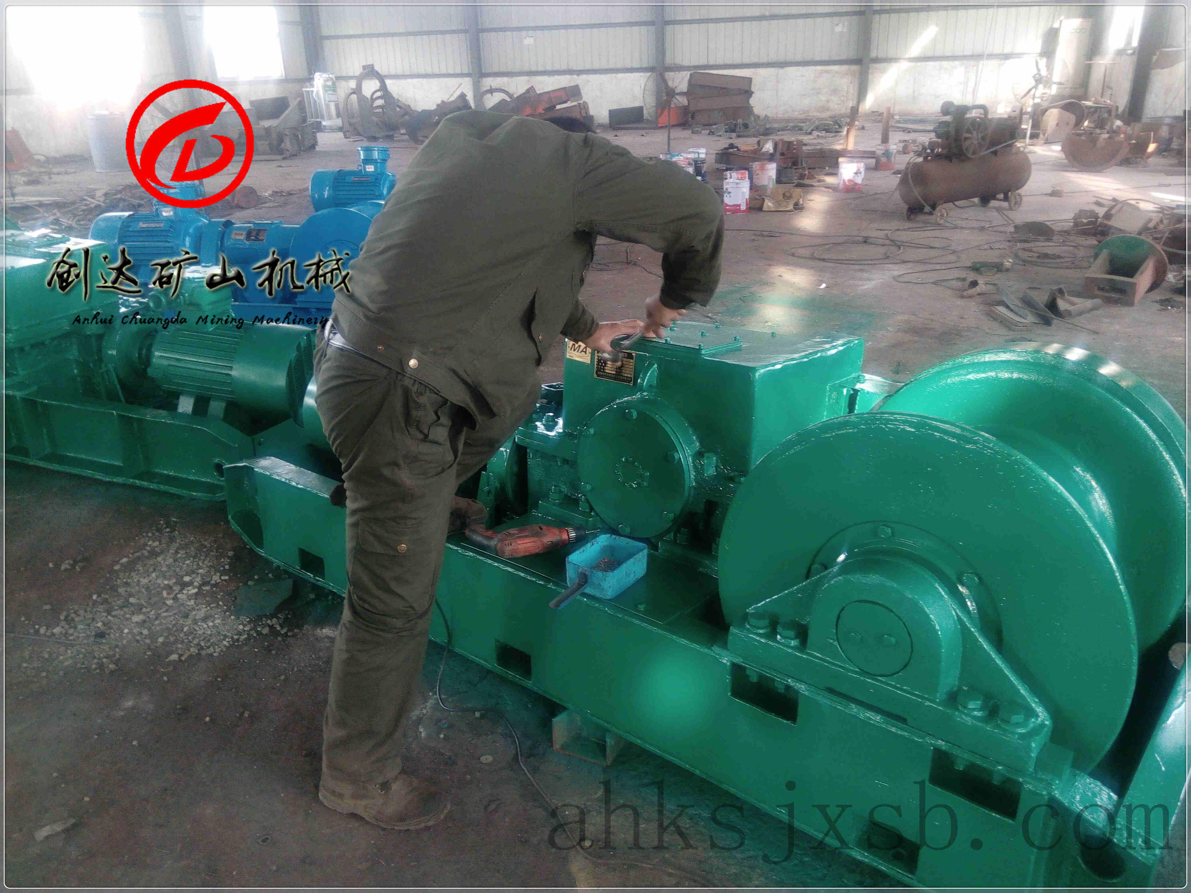 JH-20回柱絞車實物圖_回柱絞車實物圖_絞車源頭工廠_安徽創(chuàng)達